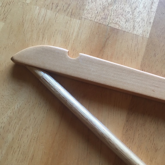 SOLD 100% solid lotus wood hardwood hangers - Picture 6 of 7